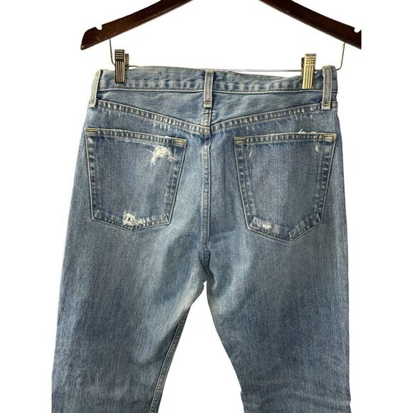Rag & Bone Revolve Distressed Raw Hem High Rise Straight Shaker Jeans Size 29 - Picture 8 of 15
